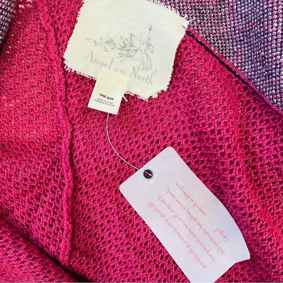 Anthropologie Angel of the North lambswool blend beautiful oversized scarf NEW - Picture 12 of 13